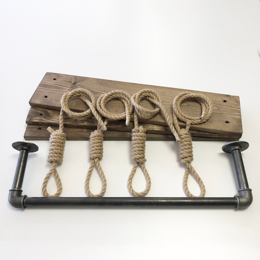 Väggmonterad hylla 120x60 cm gran