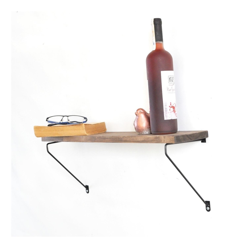 Väggmonterad hylla 20x60 cm gran