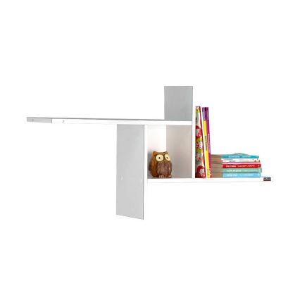 Väggmonterad hylla 50x100 cm blank vit