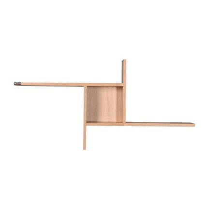 Väggmonterad hylla 50x100 cm brun