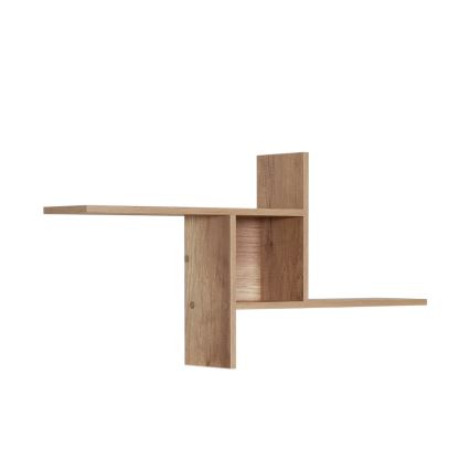 Väggmonterad hylla 50x100 cm brun