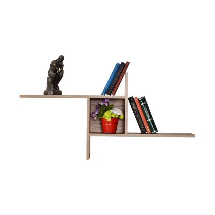 Väggmonterad hylla 50x100 cm brun