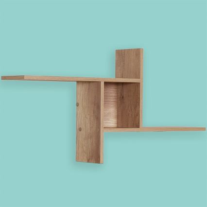 Väggmonterad hylla 50x100 cm brun