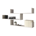Väggmonterad hylla TRIO 119x55x18 cm, vit