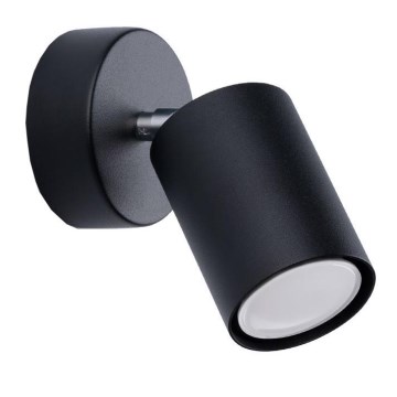 Väggmonterad spotlight LEMMI 1xGU10/40W/230V svart