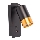 Väggmonterad spotlight med USB-laddare 1xGU10/35W/230V svart/guld