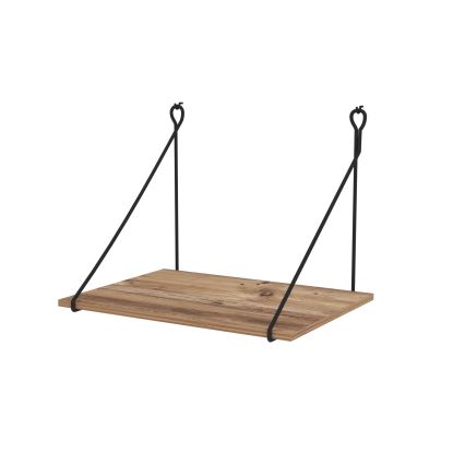 Väggmonterat arbetsbord TUNA 50x70 cm brun/svart