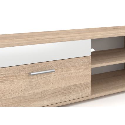 Väggsektion BRICK i sonoma-ek/vit