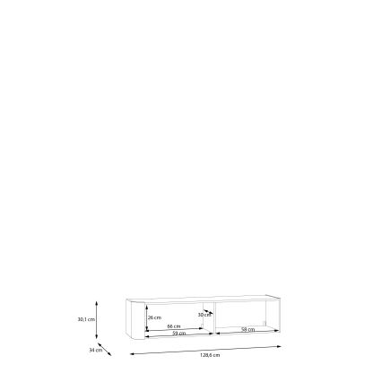 Väggskåp INAR brun