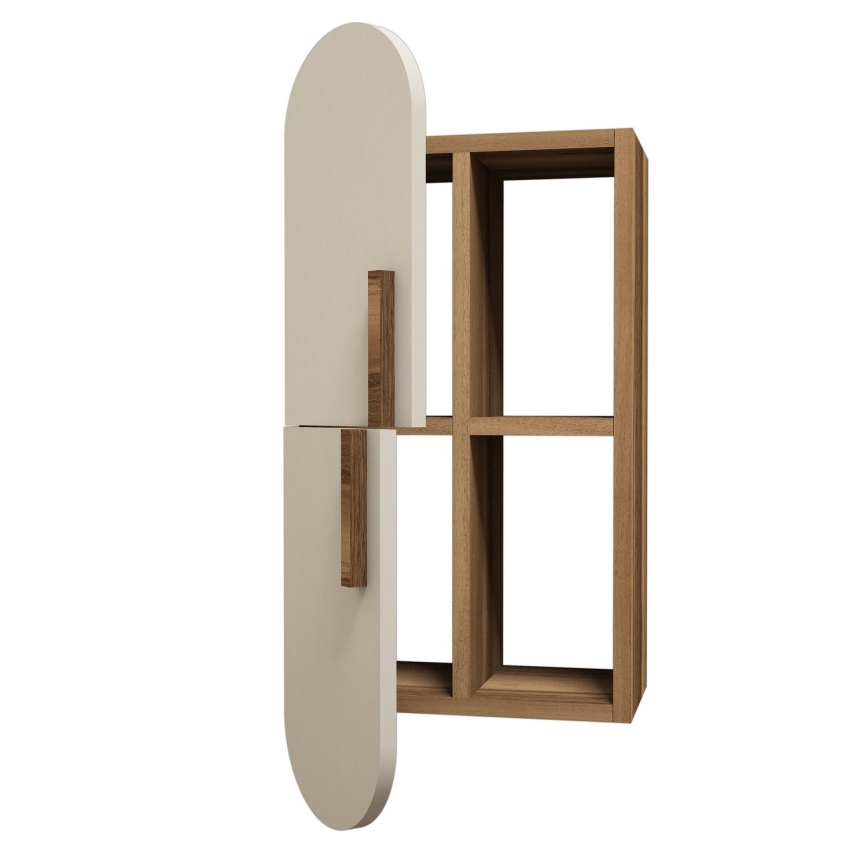 Väggskåp ROSE 60x35 cm brun/kräm