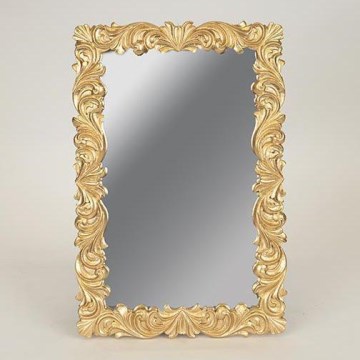 Väggspegel 31,3x21 cm guld