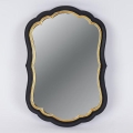 Väggspegel 34,5x23,2 cm svart/guld