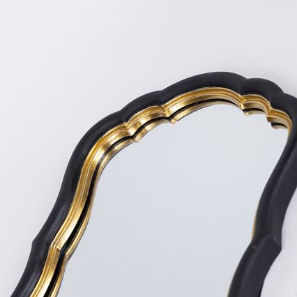 Väggspegel 34,5x23,2 cm svart/guld