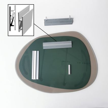 Väggspegel AQUA 55x75 cm brons