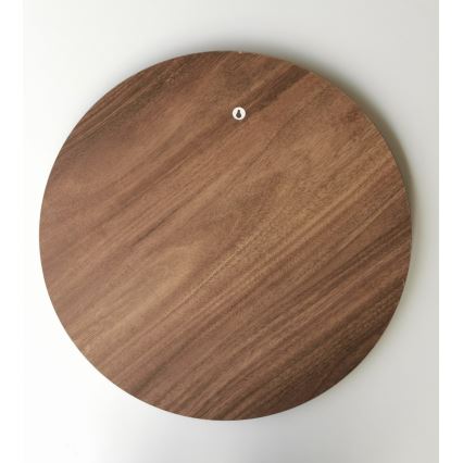 Väggspegel AYNA Ø 60 cm brun