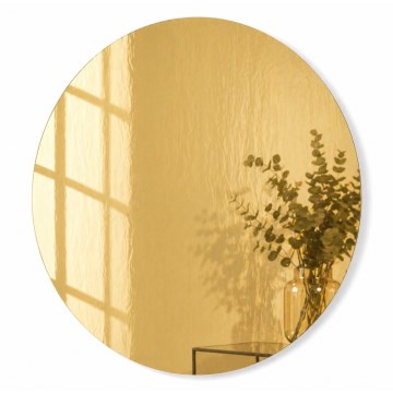 Väggspegel HOUSEVITAMIN Ø 60 cm, guld