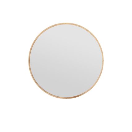 Väggspegel OZZE diameter 60 cm brun