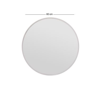 Väggspegel OZZE diameter 60 cm vit