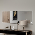 Väggspegel TRIO 120x40 cm polerad krom