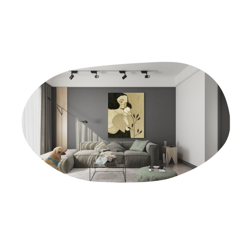 Väggspegel VANOMI 89x52 cm