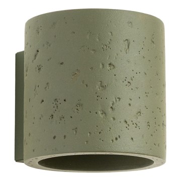Väggspotlampa ORBIS 1xG9/8W/230V betong/grön