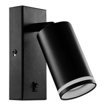 Väggspotlight 1xGU10/35W/230V svart