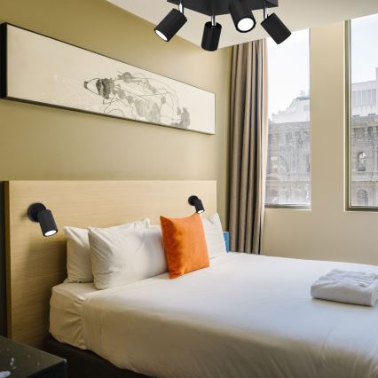 Väggspotlight BELLO 1xGU10/8W/230V svart