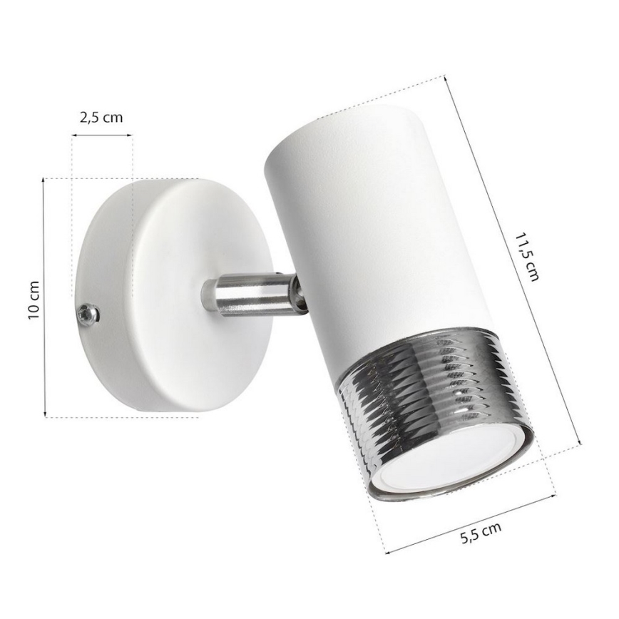 Väggspotlight DANI 1xGU10/8W/230V