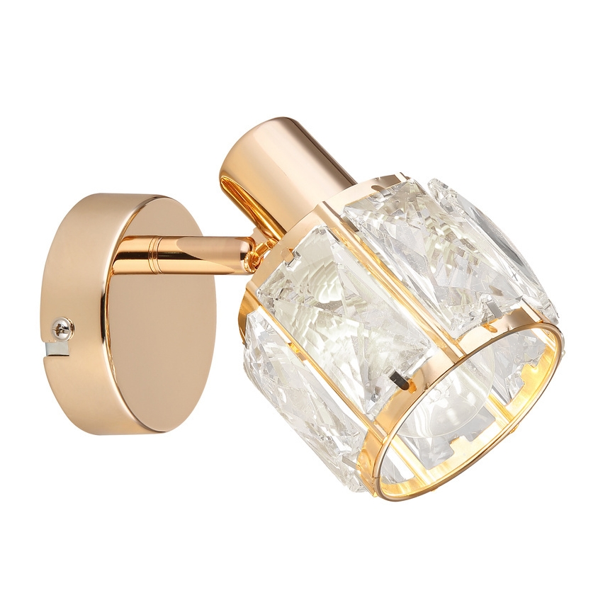 Väggspotlight DUBAI 1xE14/40W/230V Roséguld