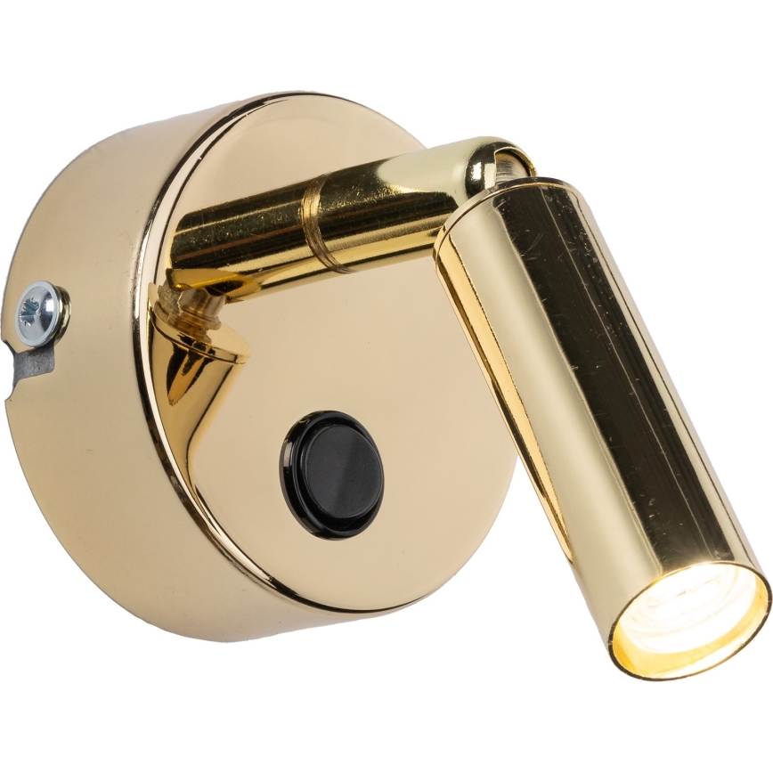 Väggspotlight ENZO 1xG9/8W/230V guld