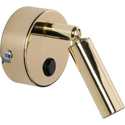 Väggspotlight ENZO 1xG9/8W/230V guld