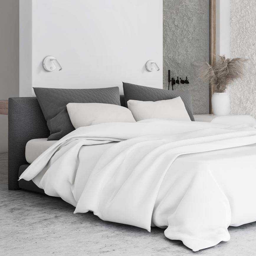 Väggspotlight ENZO 1xG9/8W/230V vit