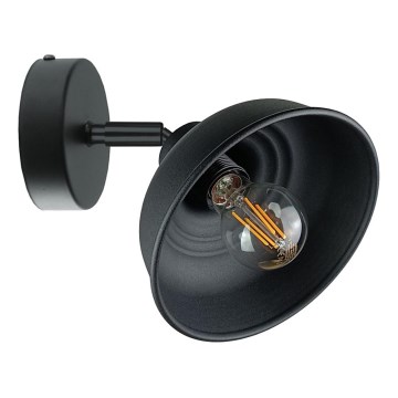 Väggspotlight FAUN 1xE27/60W/230V svart