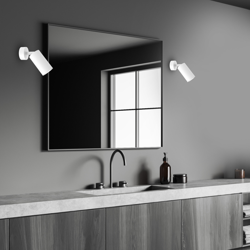 Väggspotlight HUDSON 1xGU10/8W/230V vit