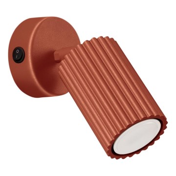 Väggspotlight KARBON 1xGU10/10W/230V röd