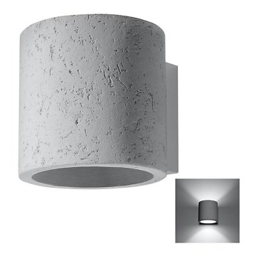 Väggspotlight ORBIS 1xG9/40W/230V betong