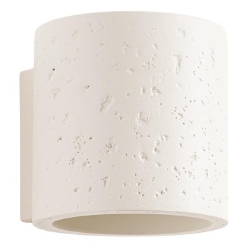 Väggspotlight ORBIS 1xG9/8W/230V betong/krämfärgad