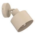 Väggspotlight PARKLA 1xE27/15W/230V beige