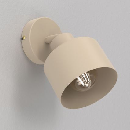 Väggspotlight PARKLA 1xE27/15W/230V beige
