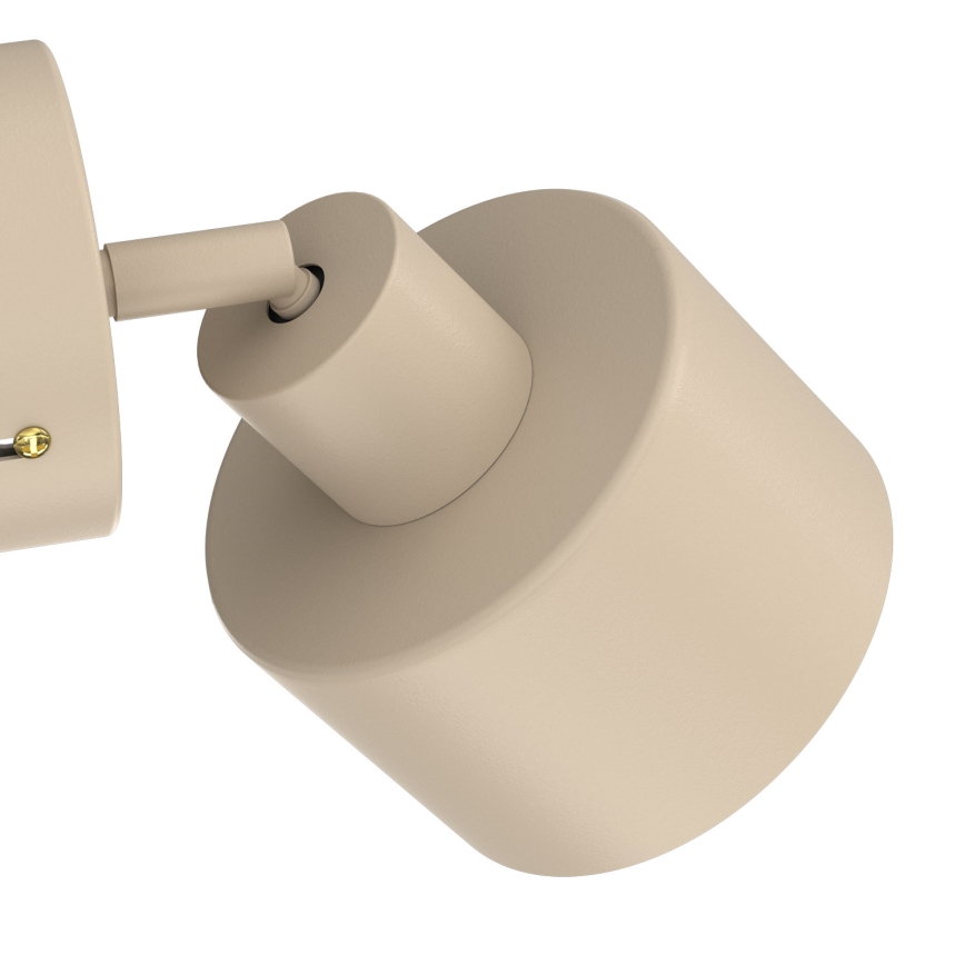 Väggspotlight PARKLA 1xE27/15W/230V beige