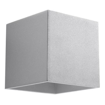 Väggspotlight QUAD 1 1xG9/8W/230V grå