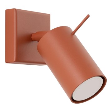 Väggspotlight RING 1xGU10/10W/230V röd