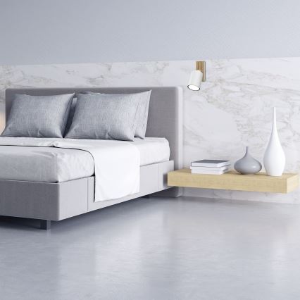 Väggspotlight TERRA 1xGU10/8W/230V vit/ek