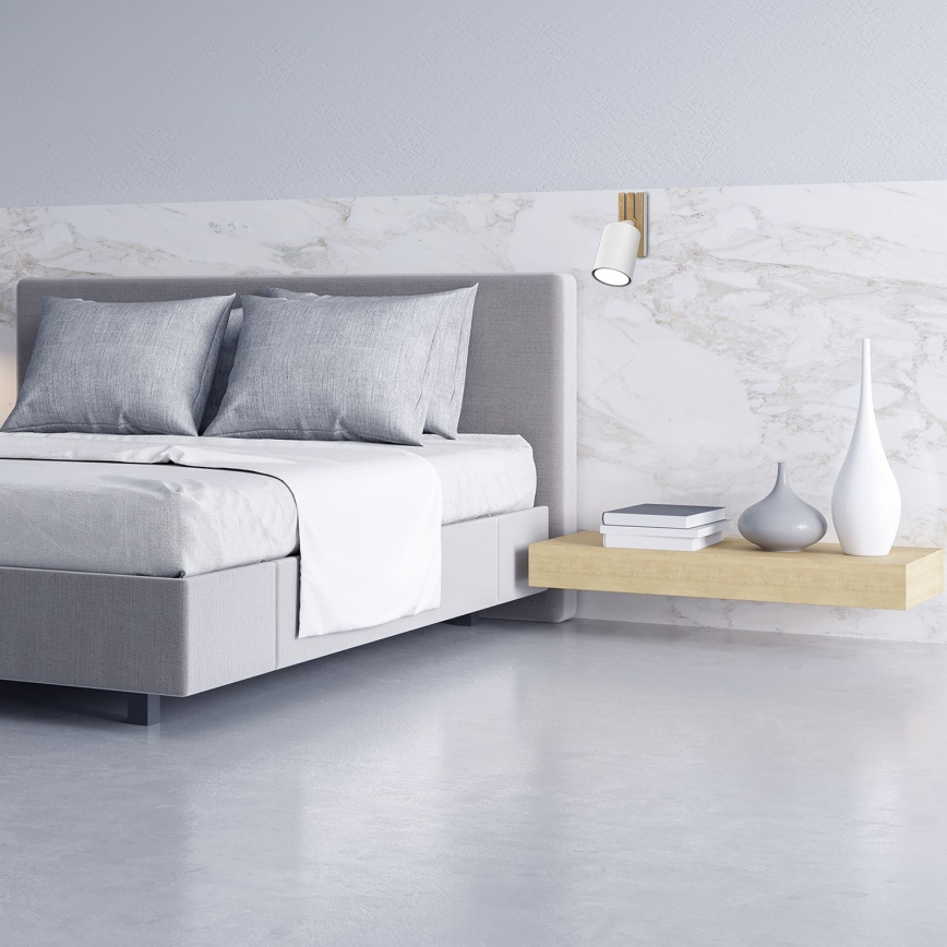 Väggspotlight TERRA 1xGU10/8W/230V vit/ek