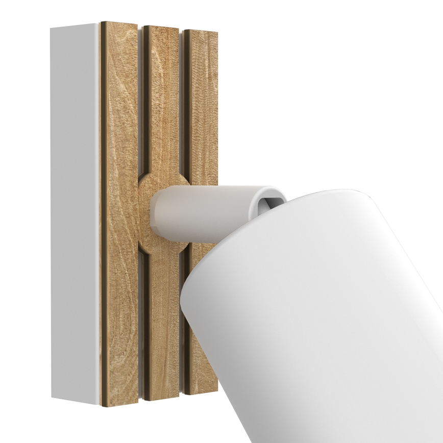 Väggspotlight TERRA 1xGU10/8W/230V vit/ek