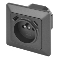 Vägguttag för hemmet, franskt utförande med USB‑A och USB‑C — 250 V/16 A, antracit