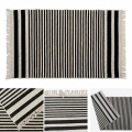 Vändbar matta KILIM GOLD 60x120 cm svart/vit