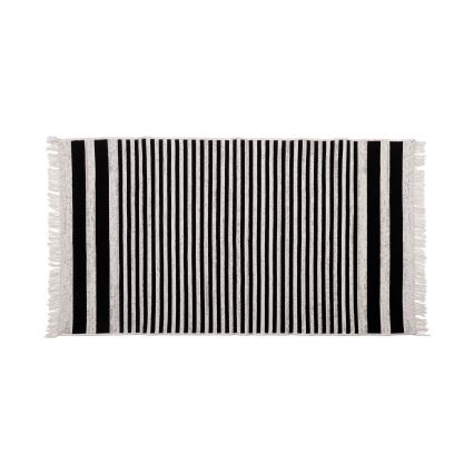Vändbar matta KILIM GOLD 60x120 cm svart/vit