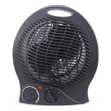 Värmefläkt med värmeelement 1000/2000W/230V svart