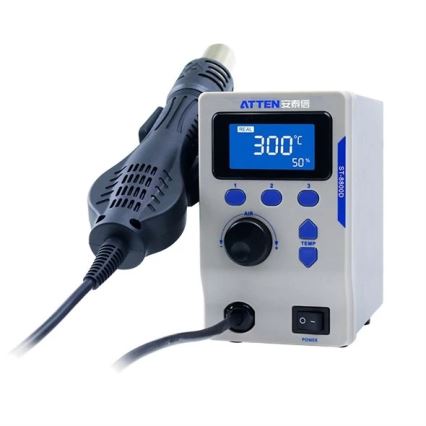 Varmluftsstation med LCD-display 800W/230V